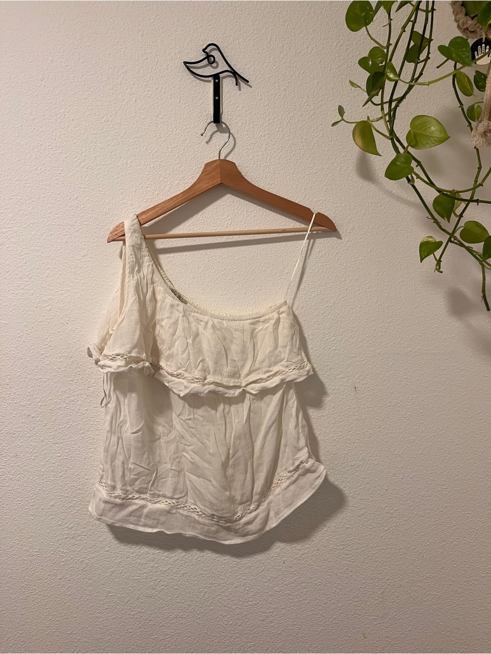 Lucky Brand Off-Shoulder Ruffle Camisole - White